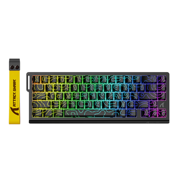 Механическая клавиатура Attack SHARK X68 HE (66 клавиш, RGB, Type-C, магнитные светчие)