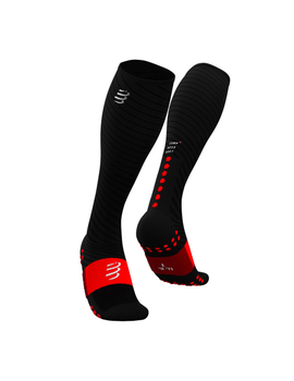 Компресійні гольфи для бігу Compressport Full Socks Oxygen, чорні, розмір T1 (30–34 см)