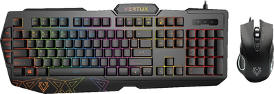 Zestaw przewodowy Vertux Vendetta USB Black (TASVENDETTA)