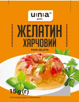 Желатин Una pack пищевой быстрорастворимый 15 г