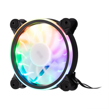 Корпусный вентилятор 2E GAMING Air Cool с подсветкой диаметр 120 мм 1200 об/мин Черный (2E-ACF1206-ARGB)