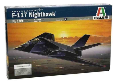 Model do skladania Italeri F-117 A Stealth Nighthawk skala 1:72 (8001283801898) (955555909913756) - Outlet
