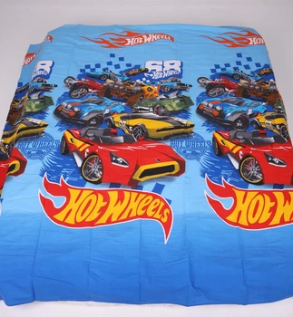 Простынь на резинке детская Бязь Машинки Hot Wheels 80*160 высота 10 см