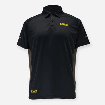 Поло рабочее DeWalt Rutland Polo DWC125-013 L Черное с серым (5055160056775)