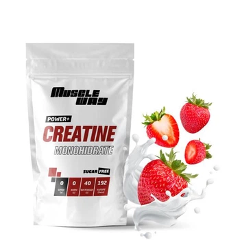 Креатин моногидрат Muscle Way Creatine Monohіdrate POWER+ 99,9% порошковый на 60 порций 300 г Клубника (14-125-cre-mw-rs300-7)
