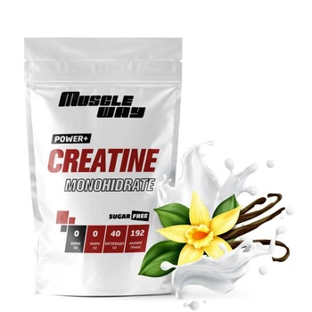 Креатин моногидрат Muscle Way Creatine Monohіdrate POWER+ 99,9% порошковый на 100 порций 500 г Ваниль (14-125-cre-mw-rs500-3)