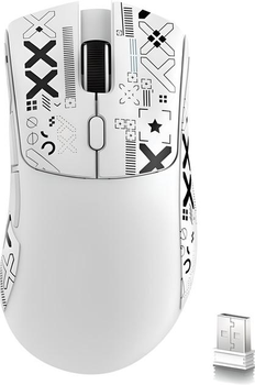 Бездротова Ігрова Мишка | ATTACK SHARK R1 White | Сенсор (PAW3311)