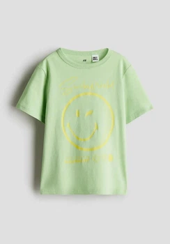 Футболка салатовая SmileyWorld H&M 122-128см (400011270)
