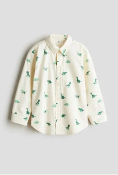 Рубашка молочная Динозавры H&M 140см (400011190)