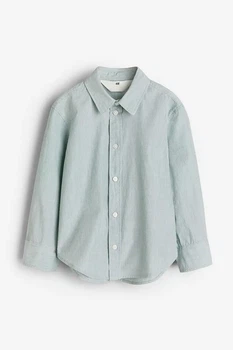 Бавовняна сорочка світло-бірюзова H&M 92см (400011194)