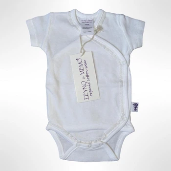 Детское боди ZEYNO&MEMO organic cotton wear (Турция) 80 см Белый (0619)