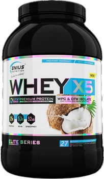 Сироватковий протеїн Genius Nutrition Whey-X5 порошок 900 г Royal Coconut Chocolate (5940541555230)