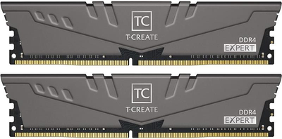 Оперативная память Team Group T-Create Expert DDR4-3200 16384MB PC4-25600 (Kit of 2x8192MB) Gray (TTCED416G3200HC16FDC01)