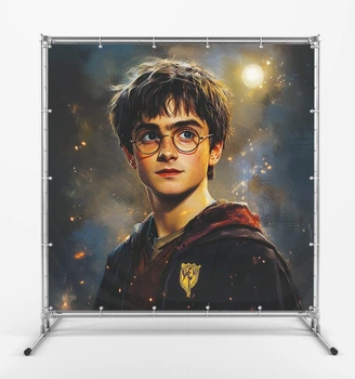 Баннер "Гарри Поттер, Harry Potter. Магия начинается" размер 2х2м. С люверсами.
