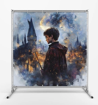 Баннер "Гарри Поттер, Harry Potter. Мир колдовства" размер 2х2м. С люверсами.