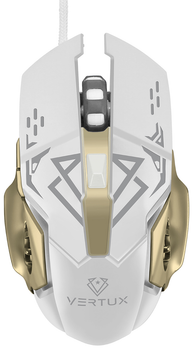 Mysz Vertux Drago USB White (6959144047379)