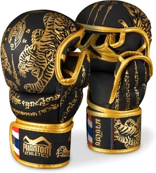 Рукавиці для ММА Phantom Muay Thai Black Gold S/M (PHMMAG2939-SM)