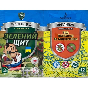 Инсектицид Зеленый Щит от тли и белокрылки 3 мл + 12 мл Агромакси