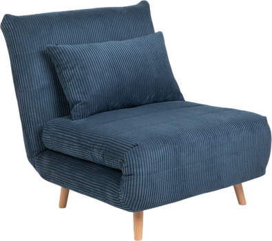 Sofa HOMLA Solace 1-osobowa z funkcją spania 83 x 91 x 84 cm Blue (5904183871615)