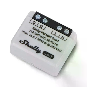 Розумний енергомонітор Shelly PM Mini Gen3 1 канал 16A Wi-Fi/Bluetooth