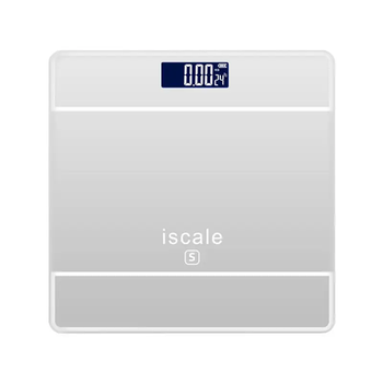 Весы напольные 2017D ISCALE , 180кг (0,1кг), температура Silver