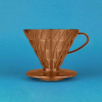 Пуровер Hario V60 02 Honey Yellow пластиковий на 1-4 чашки