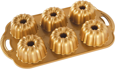 Forma do babeczek Nordic Ware Bundt złota 33 x 22 x 5 cm (0011172862778)