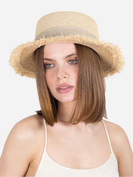 Панама женская плетеная SumWin Доха-Hat LU-053-01 53-56 Светло-бежевая (ROZ6501091620)
