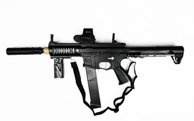 Дитячий іграшковий автомат на орбізах Орбіган ARP9 Чорний стріляє гідрогелевими кулями Гель бластер акумуляторний + 5000 орбізів