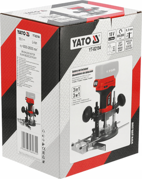 Фрезер ручний YATO Li-Ion 18 В без акумулятора YT-82194 (5906083089855)