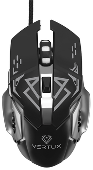Mysz Vertux Drago USB Black (6959144047362)
