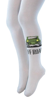 Колготки детские демисезонные Олми 1011д 128-134см (20р.) рис 211 серый Off road