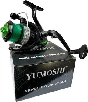Катушка yumoshi MK3000 12+1 Green пластиковая шпуля 5.5:1 с жилкой (yumoshi-MK3000)