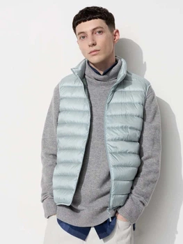 Теплий жилет чоловічий Uniqlo 580808113 3XL Сірий (1159827320)