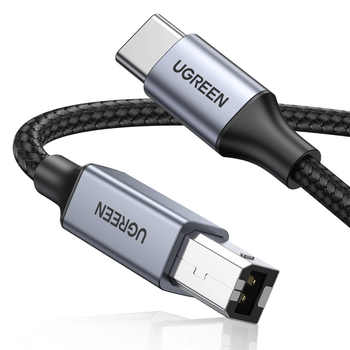 Кабель Type B 2.0 to USB-C UGREEN US370 Printer Cable 2m Black (80807)