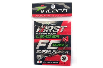 Поводки фюорокарбоновые Intech FC First Leader 25см 0.50мм 9кг (2шт/уп) (7608001003)