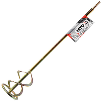 Mieszadło spiralne podwójne YATOze stali ocynkowanej 100 x 600 mm sds plus (YT-5501) (5906083955013)