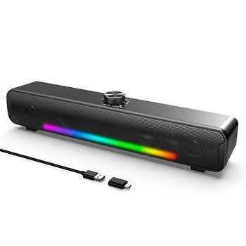 Акустика колонка для компьютера ONIKUMA L16 |2x5W, RGB| Чорний