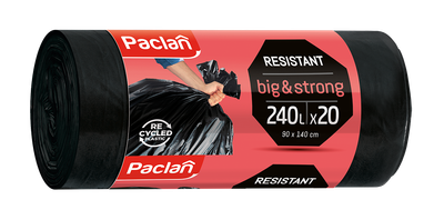 Мішки для сміття Paclan Big & Strong 240 л х 20 шт
