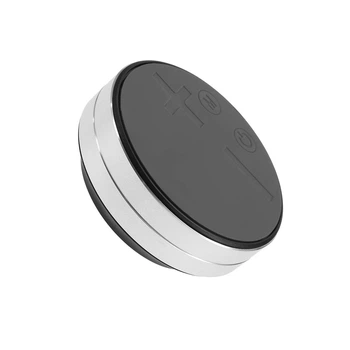 Портативная вибрационная Bluetooth мини колонка 3W / BT 5.3 / TWS / AUX / TF / с ремешком Silver