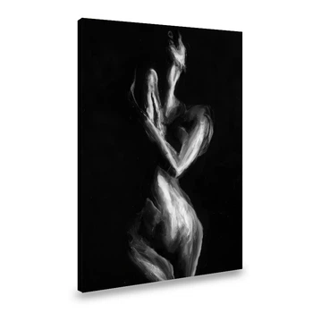 Картина на холсте Абстрактная девушка 120x80 см (39ero_XL)