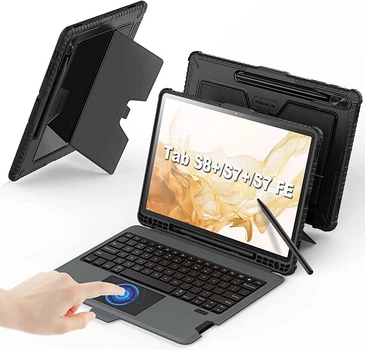 Чохол клавіатура для планшета Nillkin Bumper Combo Keyboard для Samsung Galaxy Tab S7 Plus / S7 FE 12.4'' з підсвіткою