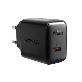 Мережевий зарядний пристрій ACEFAST A1 PD20W / QC3.0, Black