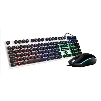 Комплект игровой клавиатуры и мыши FOREV FV-Q90 многоцветная подсветка USB проводная
