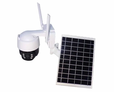 Поворотная солнечная камера безопасности 4G с аккумулятором 1080P и PIR детектором