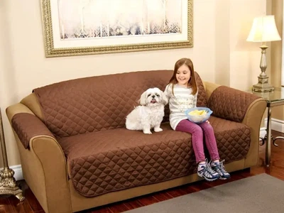 Стеганое покрывало-накидка на диван двухстороннее Couch Coat
