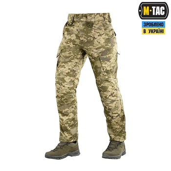Штани тактичні демісезонні M-Tac AGGRESSOR з відсіками для наколінників, Піксель, XL/R