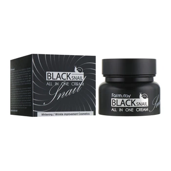 Крем для лица с муцином черной улитки Farm Stay All-In-One Black Snail Cream