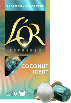 Набор кофе в капсулах L'OR Espresso Iced Coconut 10 упаковок x 10 шт (100 капсул) (8711000581056)