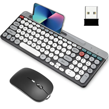 Комплект клавиатура + мышка аккумуляторные беспроводные ZYG-806 Bluetooth (4-2532873448)